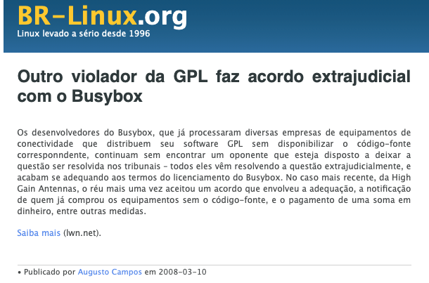 Print do conteúdo do link incluído no texto do post acima.