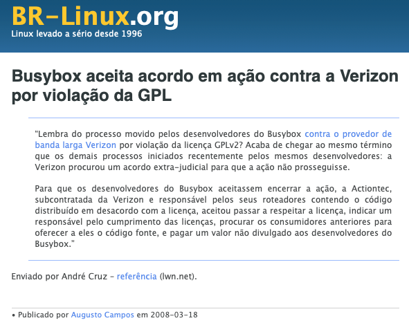 Print do conteúdo do link incluído no texto do post acima.