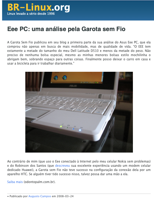 Print do conteúdo do link incluído no texto do post acima.