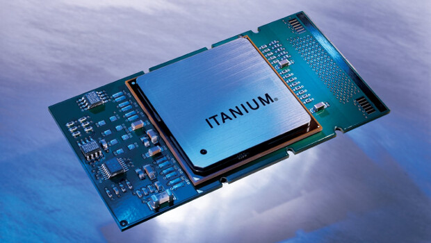 Foto de uma CPU Itanium