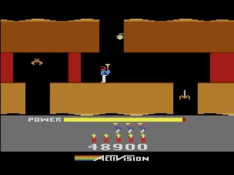 Tela do jogo HERO no Atari 2600