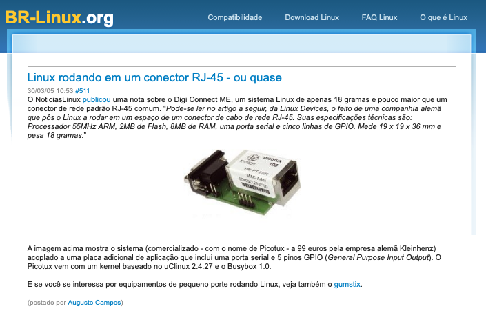 Print do conteúdo do link incluído no texto do post acima.