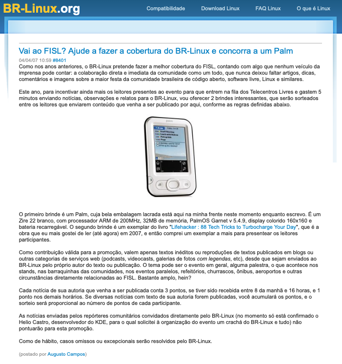 Print do conteúdo do link incluído no texto do post acima.