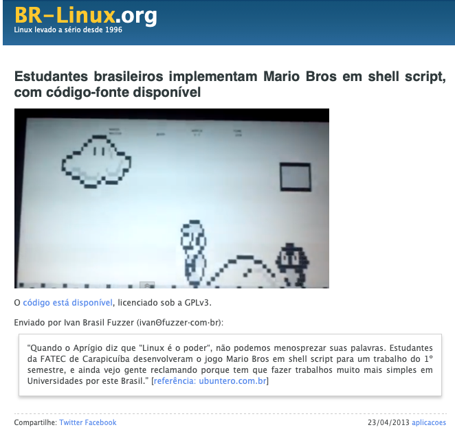 Print do conteúdo do link incluído no texto do post acima.