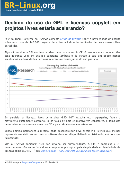 Print do conteúdo do link incluído no texto do post acima.