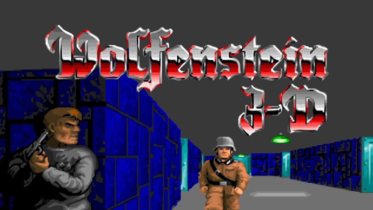 Tela de abertura do Wolfenstein 3D