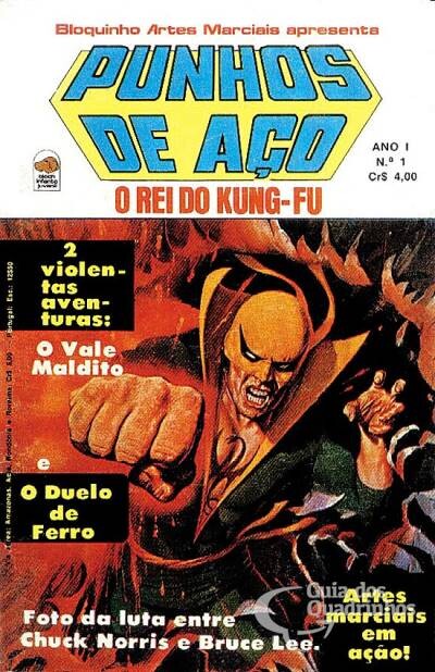 Capa da edição inicial do “Punhos de Aço“ pela Bloch