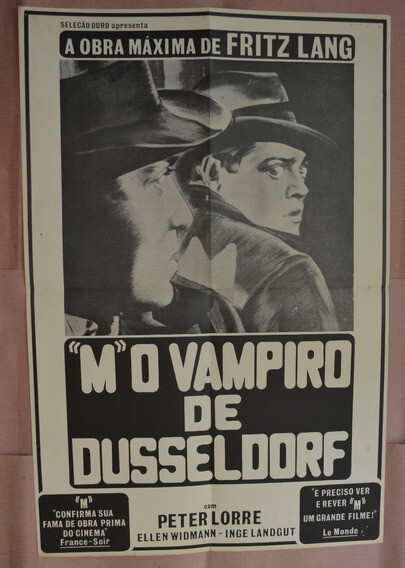 Cartaz brasileiro de “M“