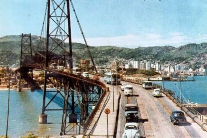 Ponte Hercílio Luz nos anos 1960