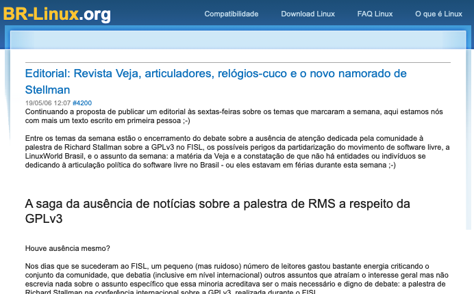 Print do conteúdo do link incluído no texto do post acima.