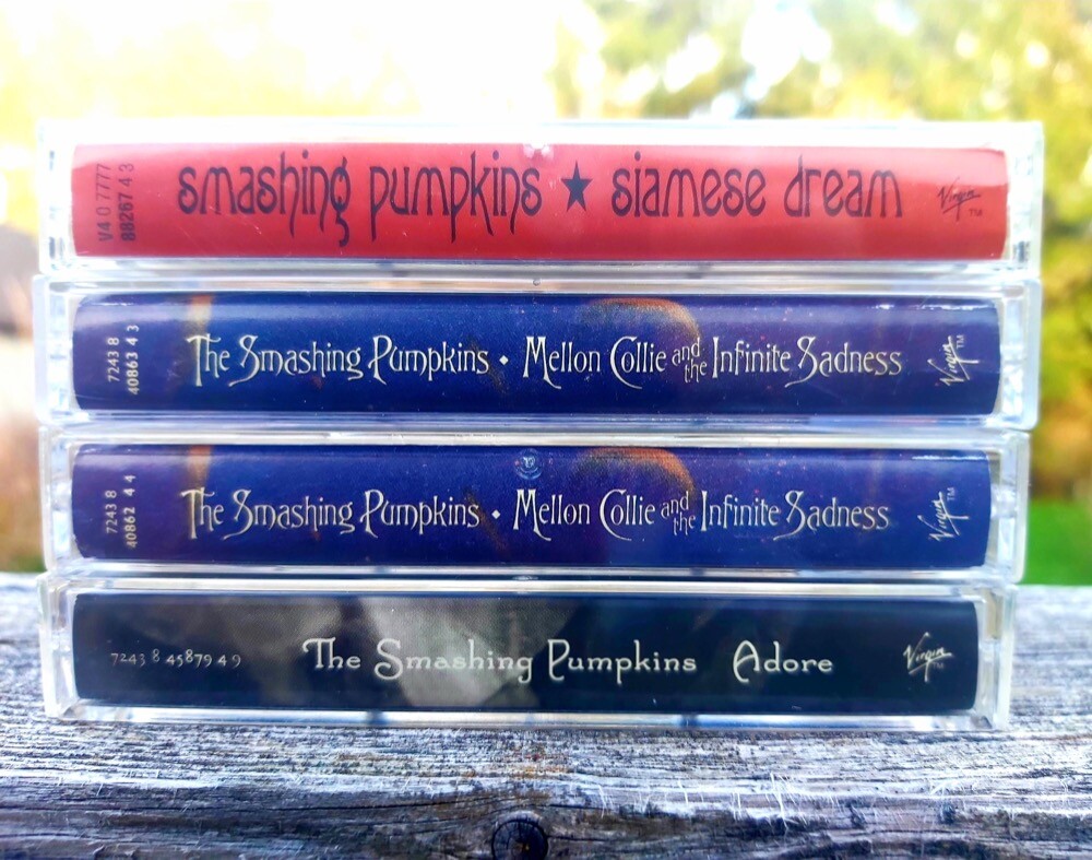 4 fitas K7 dos Smashing Pumpkins