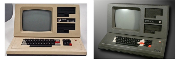 Montagem de fotos do CP 500 em suas duas cores iniciais