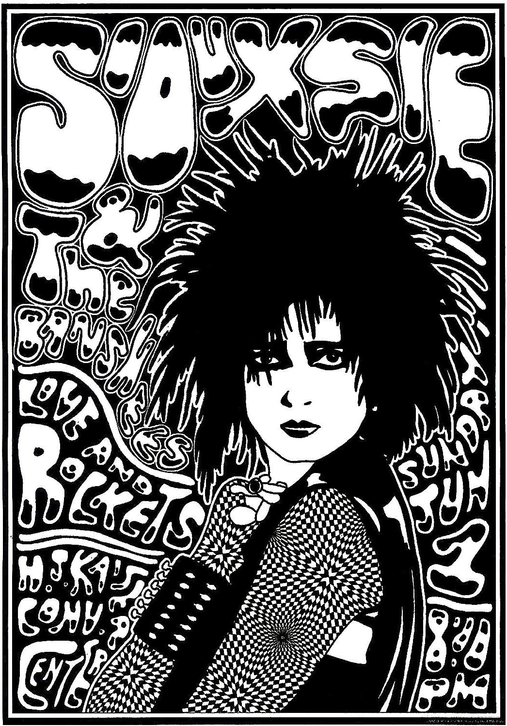 Cartaz da banda, com Siouxsie em destaque