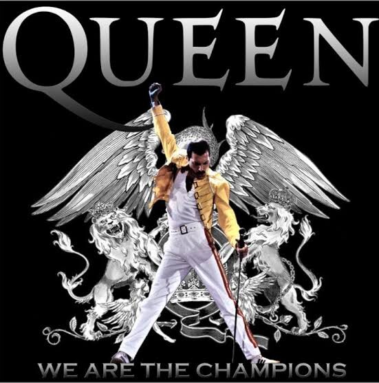 Freddie Mercury na capa de We Are The Champions