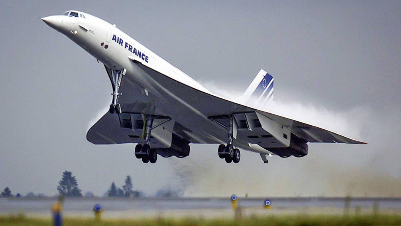 Decolagem de um Concorde da Air France