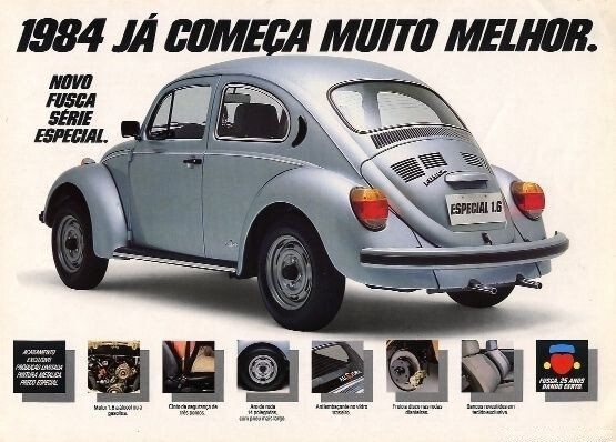 Anúncio do Fusca 1984