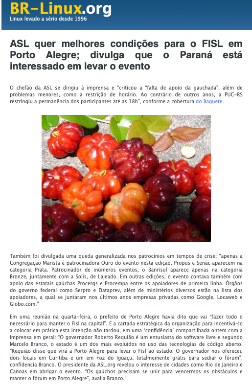 Print do conteúdo do link incluído no texto do post acima.