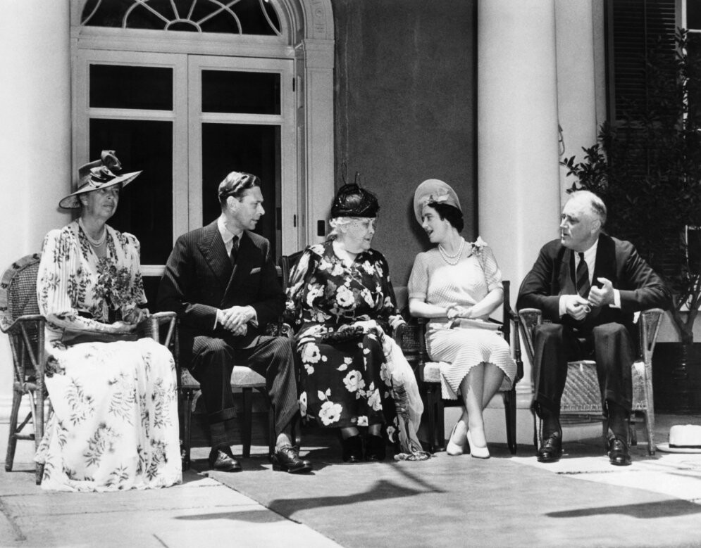 Foto oficial da visita real