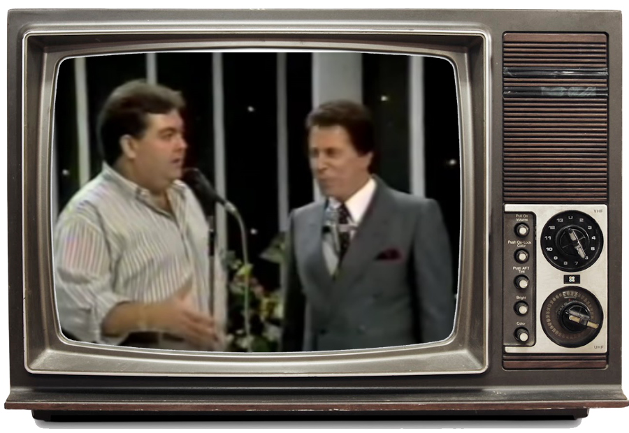 Faustão interage com Silvio Santos na TV