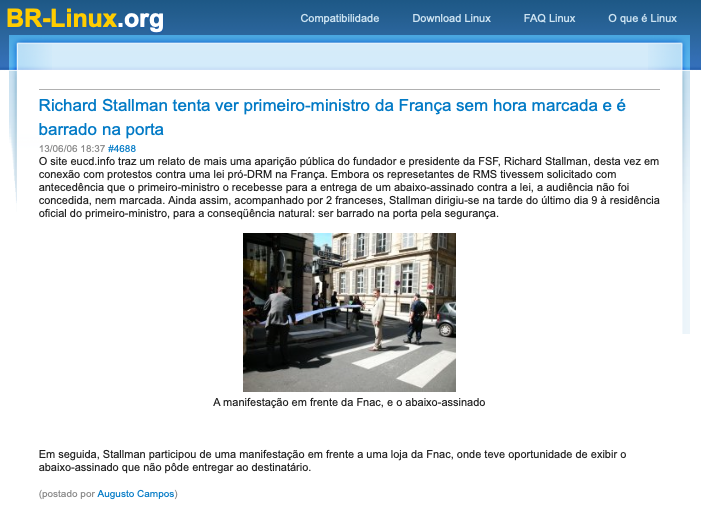 Print do conteúdo do link incluído no texto do post acima.