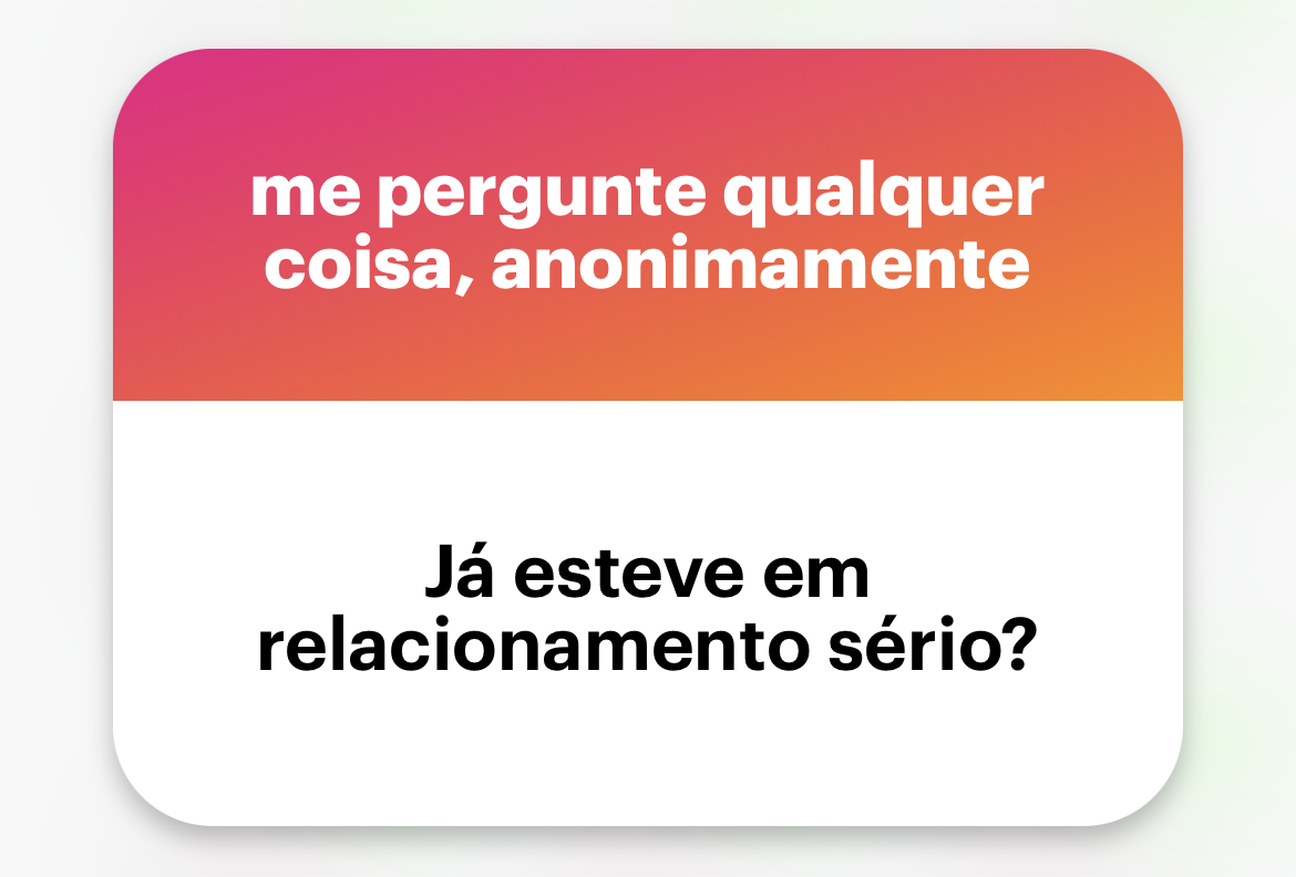Já esteve em relacionamento sério?