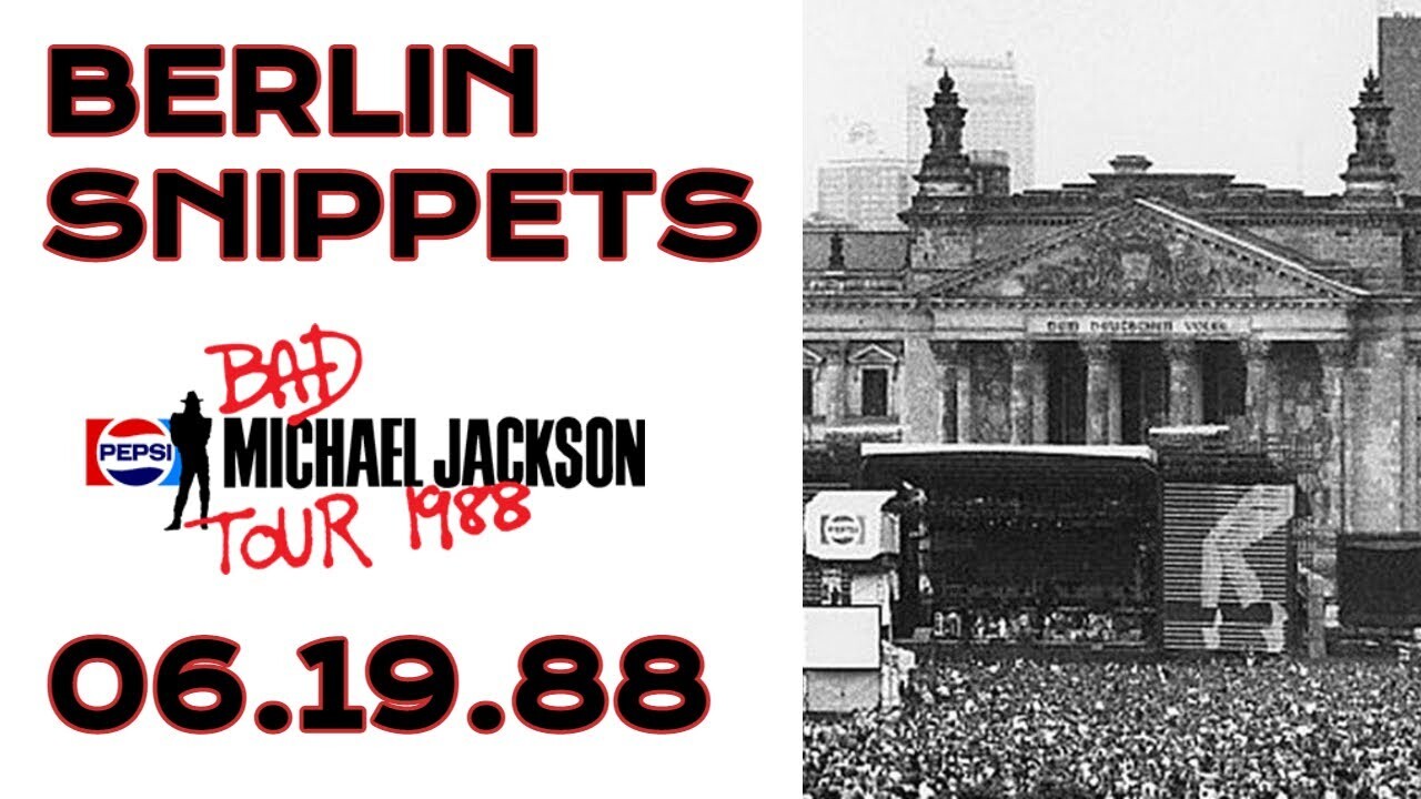 Vinheta do show de Michael Jackson em Berlim, 1988