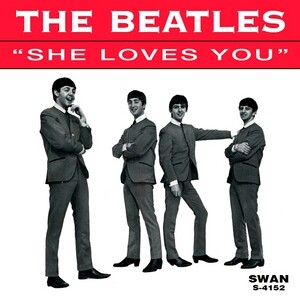 Capa do single de She Loves You