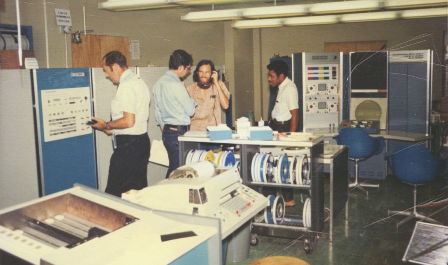 Um ambiente de TI, e equipe, na UCLA em 1969