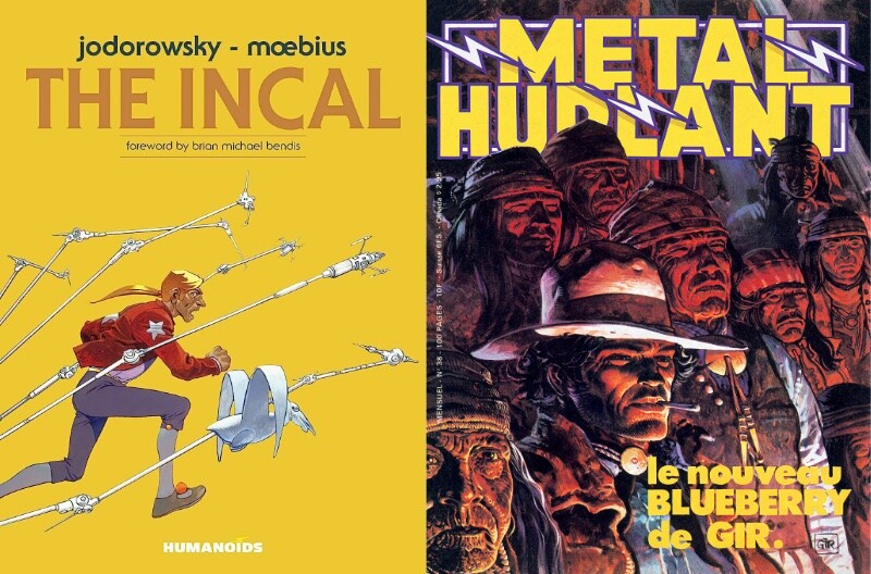 Capas de edições do Incal e de Metal Hurlant