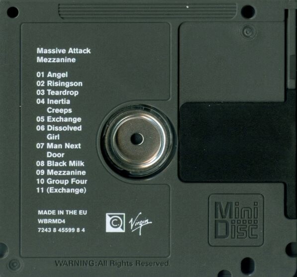 MiniDisc de Mezzanine, do Massive Attack