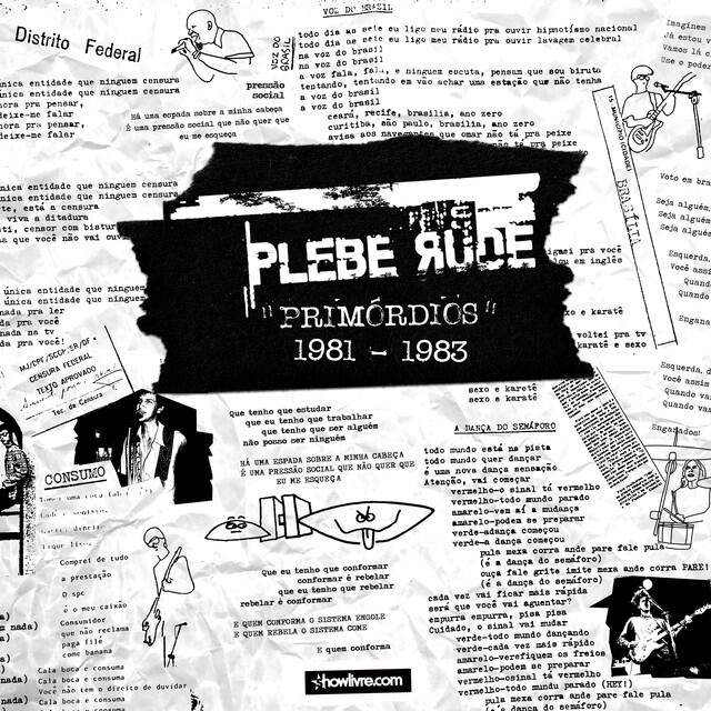 Capa do álbum Primórdios 1981-1983, da Plebe Rude