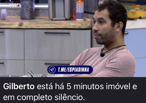 Um dos muiitos memes sobre a participação de Gil no BBB
