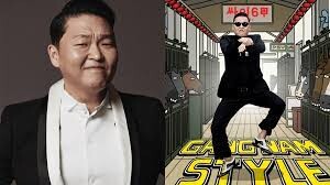 PSY e frame do clip de Gangnam Style