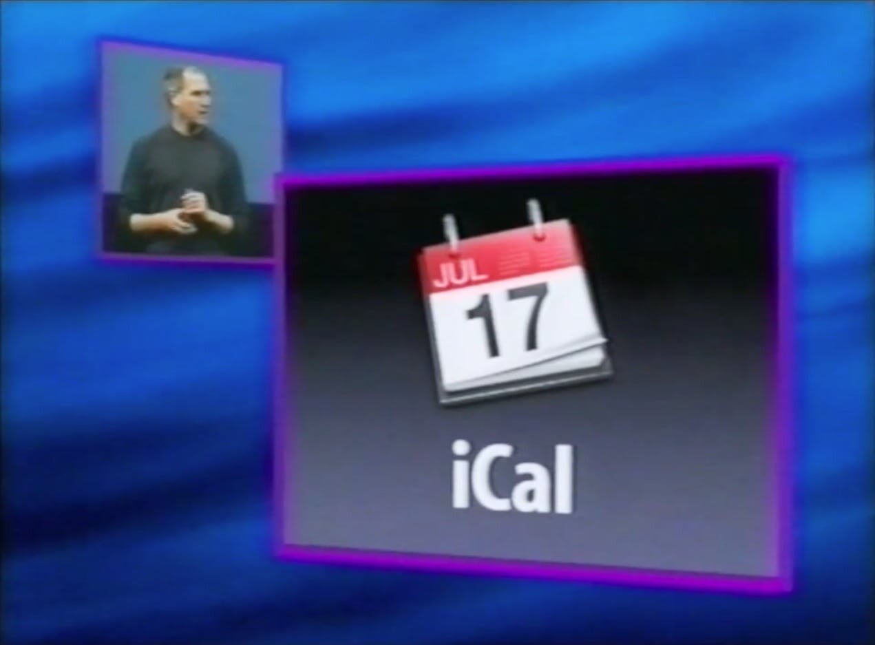 Steve Jobs apresenta o iCal