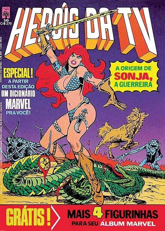 Capa da edição n. 50 de Heróis da TV