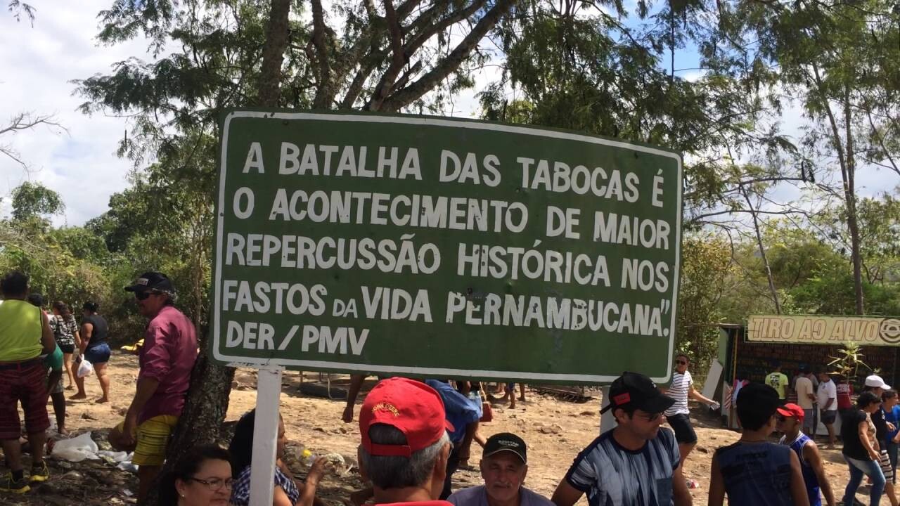 Placa pernambucana comemora a Batalha das Tabocas