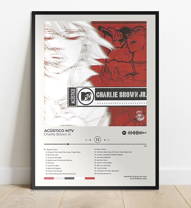 Poster comemorativo do Acústico MTV Charlie Brown Jr