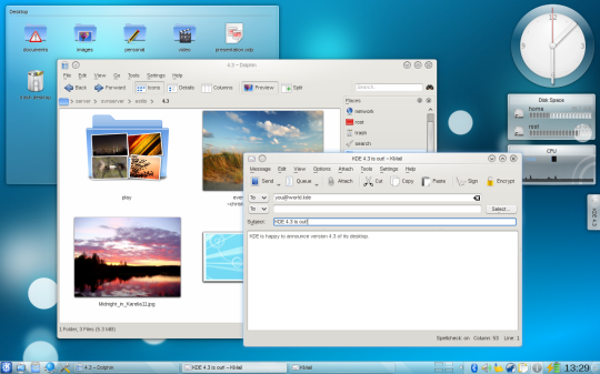 Desktop do KDE 4.3
