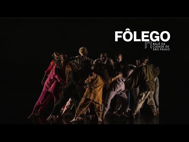 Banner da montagem Fôlego, do Balé da Cidade de São Paulo