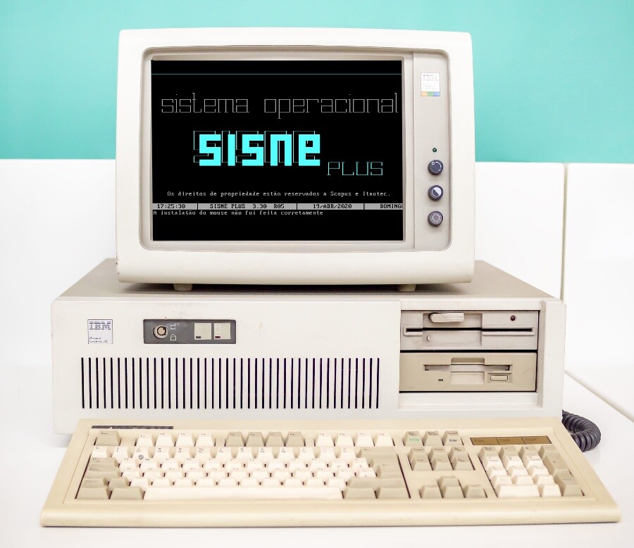 Tela do SISNE Plus em um PC antigo