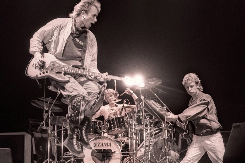 The Police em momento energético no palco