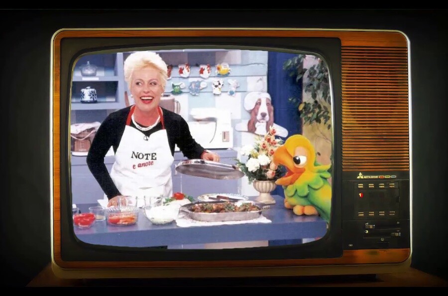 Ana Maria Braga e o Louro José na tela do Note e Anote, da Record