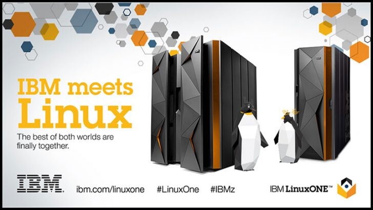Banner de uma das ofertas da IBM com Linux