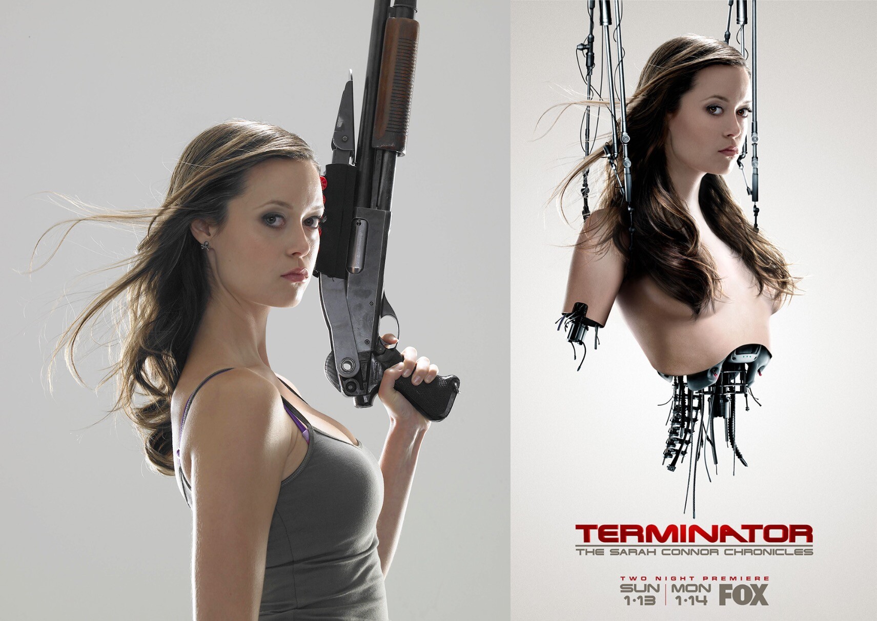 A personagem de Summer Glau, uma ginóide, em Terminator: The Sarah Connor Chronicles