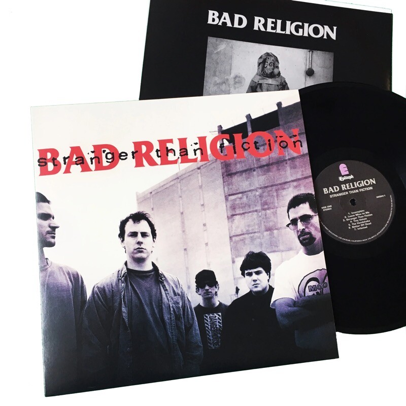 Capa e LP de Stranger Than Fiction, do Bad Religion