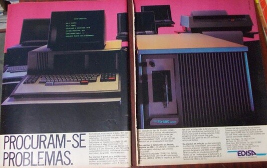 Anúncio impresso do ED-680, com o título: Procuram-se Problemas