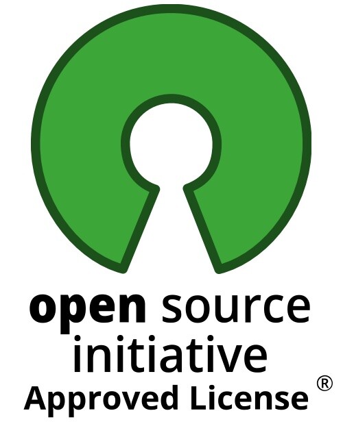 Selo de “open source initiative approved license“
