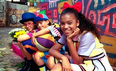 Os apresentadores de Cometa Alegria, da Rede Manchete