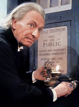 William Hartnell no papel do Doctor Who