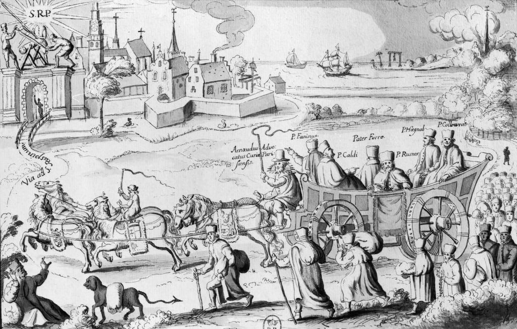 Representação artística da expulsão dos jesuítas em 1764